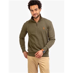 QUARTER ZIP SWEATER