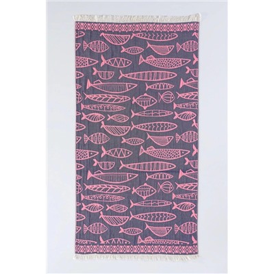 Home, Etnik balık 3 kat jakarlı cotton peştamal