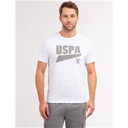 CONTRAST HEATHER USPA GRAPHIC T-SHIRT