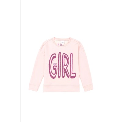 Kız Çocuk Toz Pembe Sweatshirt