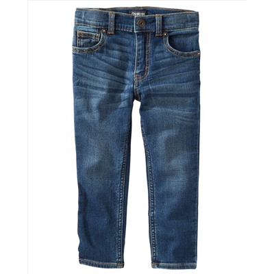Knit-Like Denim Jeans - Space Indigo