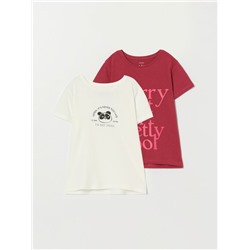 PACK OF 2 PRINTED T-SHIRTS