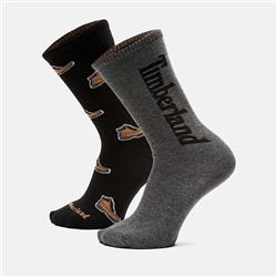2-Pack Timberland® All Over Print Crew Sock
