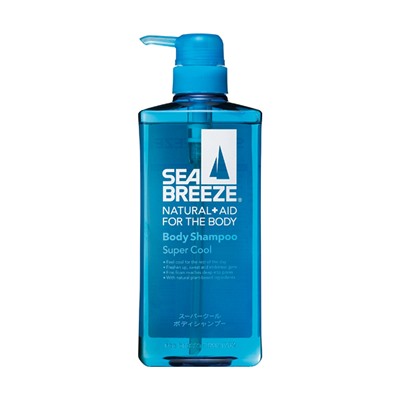SHISEIDO SEA BREEZE Гель для душа мужской супер охлаждающий аромат мяты диспенсер 600мл