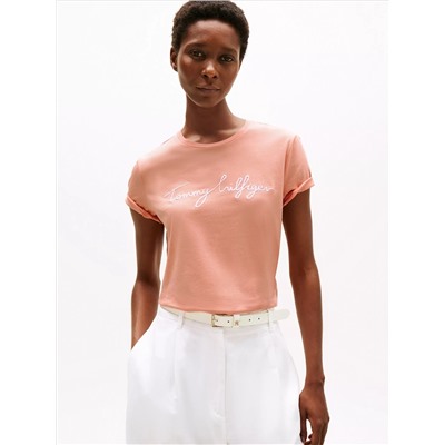 Embroidered Signature Crewneck T-Shirt