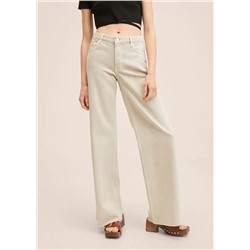 Vaqueros wideleg tiro medio -  Mujer | MANGO OUTLET Melilla