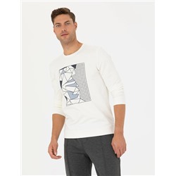 Ekru Regular Fit Sweatshirt