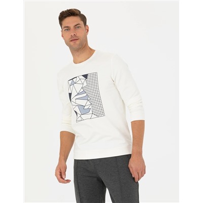 Ekru Regular Fit Sweatshirt