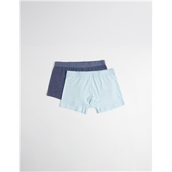 2 Boxers Pack, Men, Blue