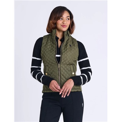 SIDE KNIT QUILTED VEST