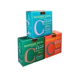 Набор из трех сортов мыла с витамином C «Мадам Хенг» (Таиланд) 3*150 гр / Madame Heng Vitamin C soap 3 ps *150 g