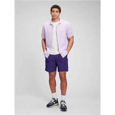 Linen-Cotton Vacay Shirt