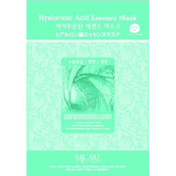 MJCARE HYALURONIC ACID ESSENCE MASK Тканевая маска  для лица с гиалуроновой кислотой 23г