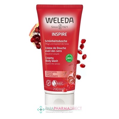 Weleda Grenade - Crème de Douche Eveil des Sens - BIO 200 ml