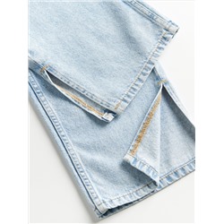 Jeans im Straight-Fit mit Saumschlitzen
