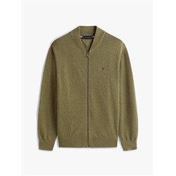 Cotton Zip Baseball Cardigan