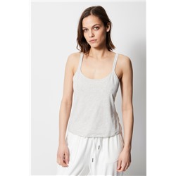 Camiseta de tirantes Gris jaspeado