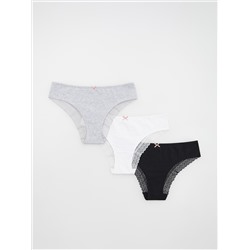 3er-Pack Hipsterpantys aus Baumwolle