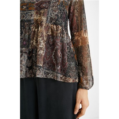 Camiseta evasé boho
