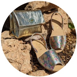 AB.Zapatos · 3207 · LIRIOS PLATINO+PELLE-007-17 oro