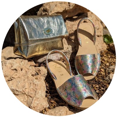 AB.Zapatos · 3207 · LIRIOS PLATINO+PELLE-007-17 oro