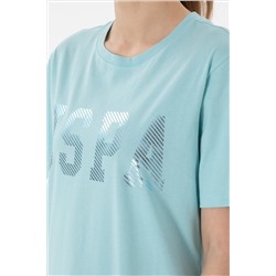 Kadın Aqua Bisiklet Yaka Basic Tişört