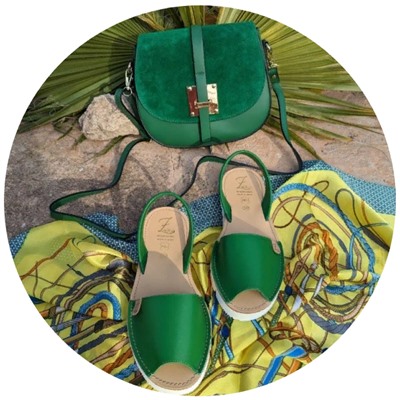 AB.Zapatos · 3202 encina+Pelle 2704 verde+палантин Martina HYL (100) amarillo