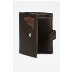Cartera de piel Striking Marrón