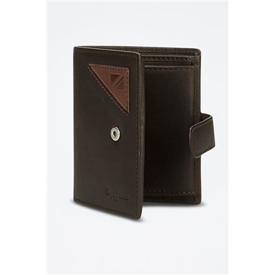 Cartera de piel Striking Marrón
