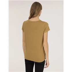 Yeşil Comfort Fit Basic Tişört