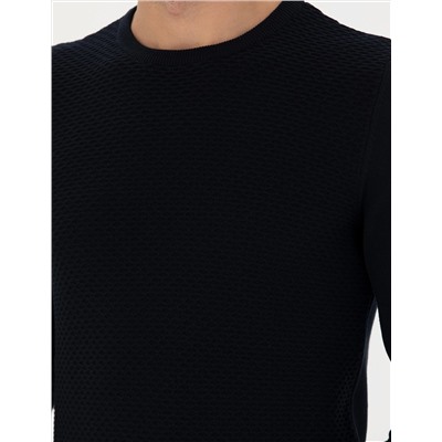 Açık Lacivert Slim Fit Kazak