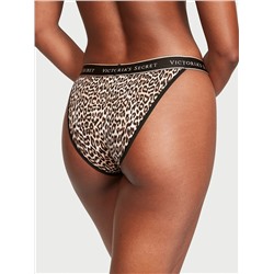 Logo Cotton Tanga Panty