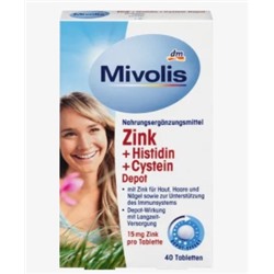 Zink + Histidin + Cystein Depot, Tabletten 40 St., 19 g