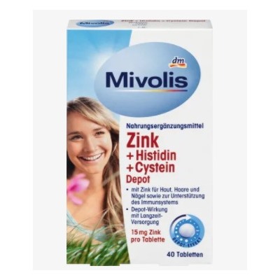 Zink + Histidin + Cystein Depot, Tabletten 40 St., 19 g