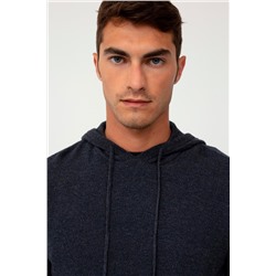 Jersey con capucha Azul oscuro jaspeado