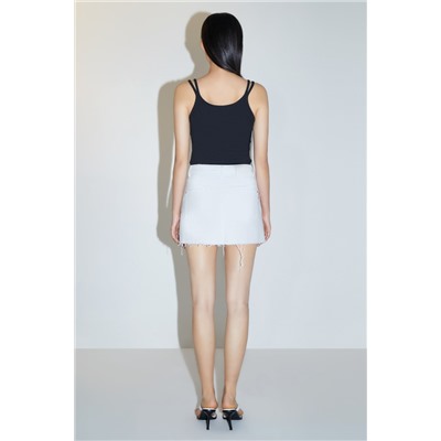 Minifalda vaquera Blanco