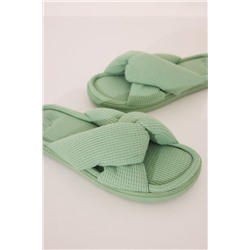 Zapatillas abiertas waffle verde