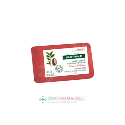 Klorane Cupuaçu Savon Crème Fleur d'Hibiscus 100g