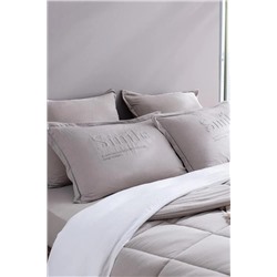 Bobigny SuperSoft Çift Kişilik Comforter Set - Açık Gri
