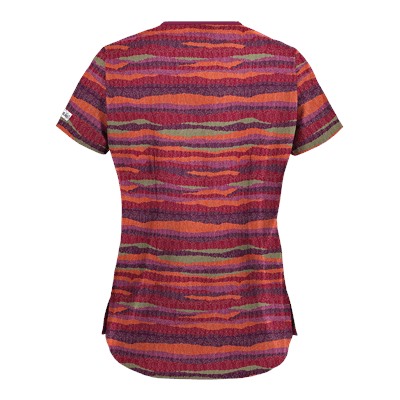 UA Knit Worthy Wine Print Scrub Top
