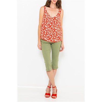 Camiseta de tirantes Rojo y blanco