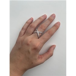 Кольцо из серебра с фианитами 925 пробы К-2291р00