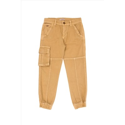 Erkek Çocuk Camel Kanvas Pantolon