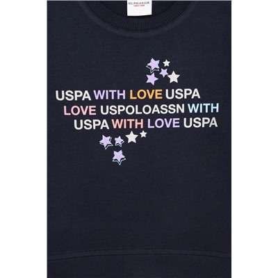Çocuk Lacivert Bisiklet Yaka Sweatshirt