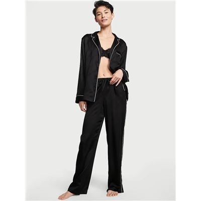 VICTORIA'S SECRET Glazed Satin Long Pajama Set