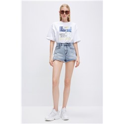 Short vaquero Azul