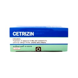 Цетиризин 10мг 10 шт. таблетки покрытые пленочной оболочкой / Cetrizin 10x10 Tablets