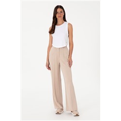 Kadın Camel Modal Karışımlı Örme Pantolon