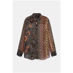 Camisa boho lúrex