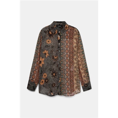 Camisa boho lúrex